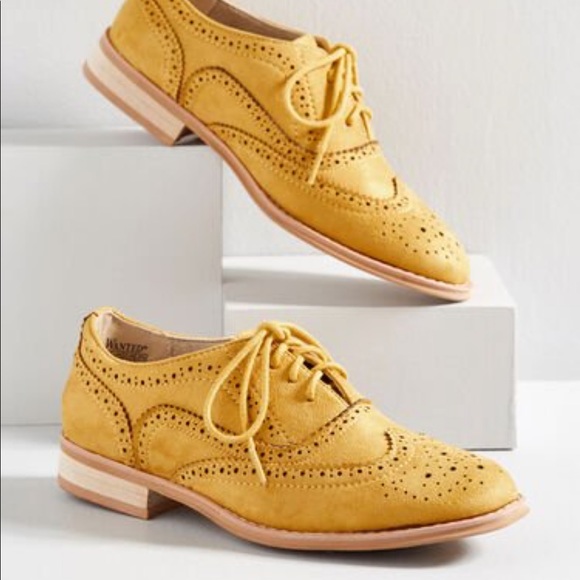 Modcloth Shoes Yellow Oxfords Poshmark